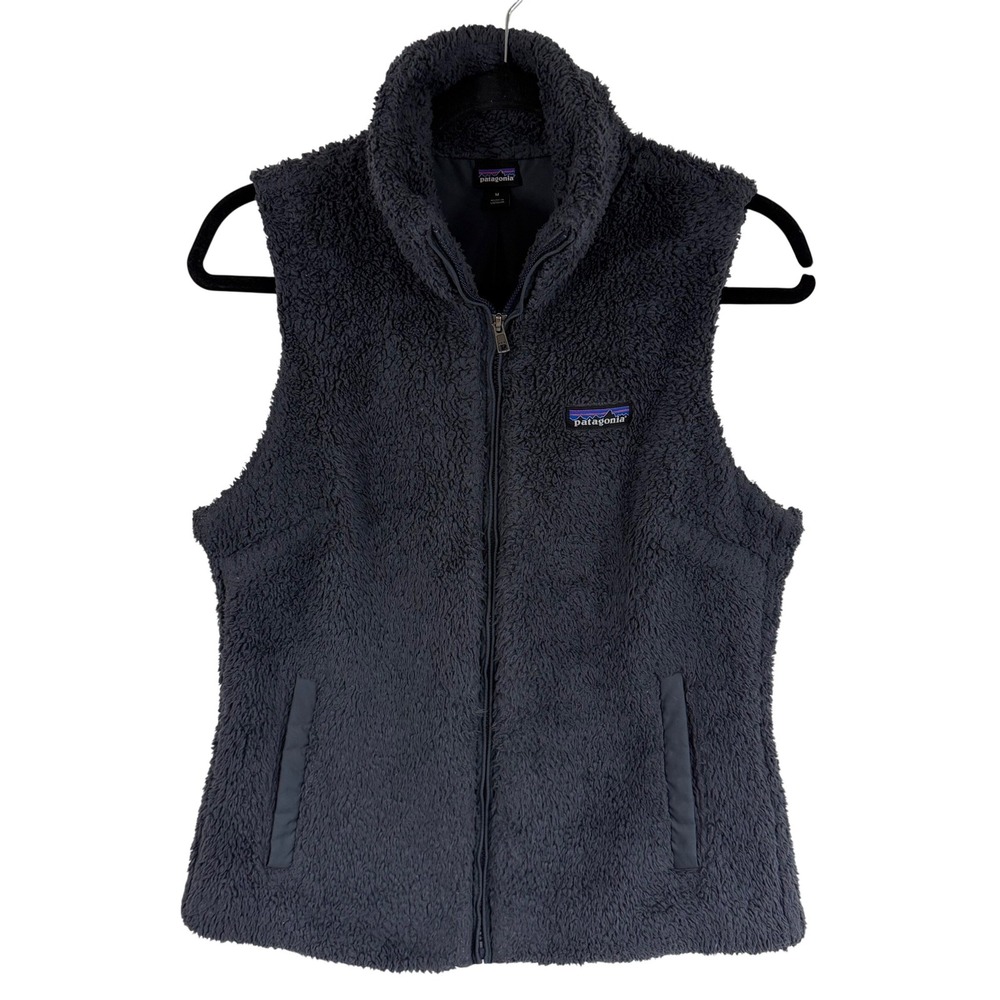 Patagonia Los Gatos Fleece Vest M Smolder Blue‎ Full Zip Gorpcore Outdoor Hiking